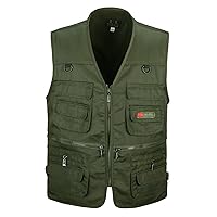 Fishing Vest Men Outdoor Lightweight Work Photo Vest With Multi Pockets Safari Travel Cargo Vests Jacket Men's Vest