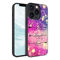 Colorful Live Every Moment Laugh Love Beyond Words Inspirational Quotes Rubber Phone Case for iPhone 15 14 13 12 11 Pro Max XR Samsung Galaxy S23 S22 S21 S20 FE Ultra Plus A14 A54 A03S A13 A53