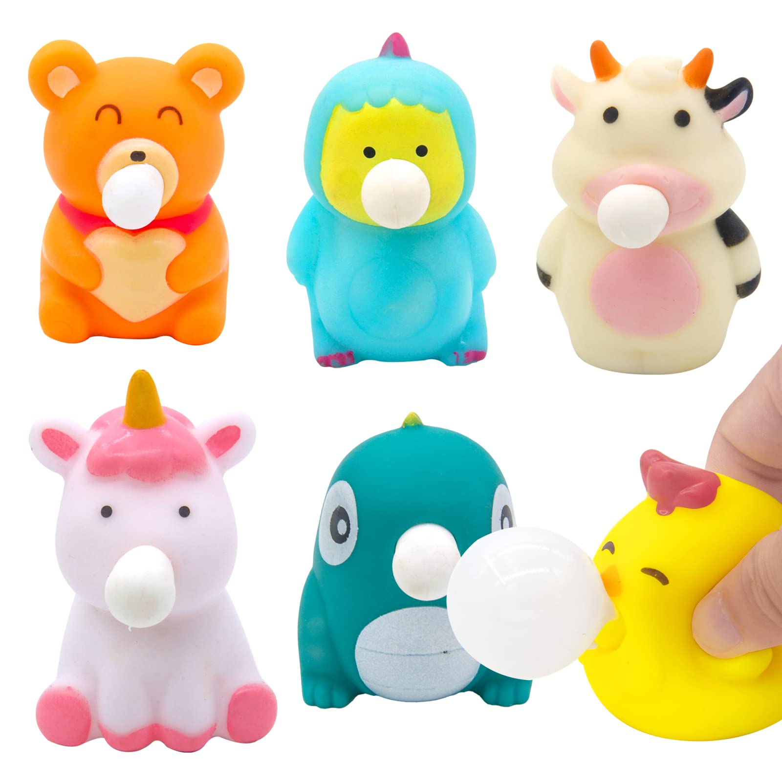 Mua 6 Pieces Animal Relieve Stress Toys，Squishies Jumbo & Mini Bubble  Blowing Toy, Mini Cute Mochi Squishy Stuff Fidget Toys trên Amazon Mỹ chính  hãng 2023 | Giaonhan247