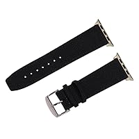 Clockwork Synergy - Cordura Leather Bands Compatible with Apple Watch band 38mm for Men Women iWatch SE Series