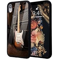 Idocolors Rock Guitar Case for iPhone 12/iPhone 12 Pro,Cute Soft TPU Hard Back Scratch Resistant Ultra-Thin Shockproof Protective Music Theme Girly Cover for iPhone 12/iPhone 12 Pro