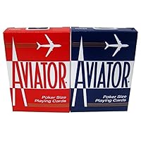 Quality Aviator Casino Playing Cards - 2 Decks