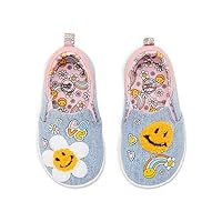 Wonder Nation Toddler Girls' Denim Patch Twin Gore Slip-on Shoes (Sizes 6)
