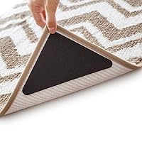 Anti Curling Rug Grippers - Latest Anti Curling Rug Pad Anti Folding Carpet Corners to Make Rug Corner Flat, EVA Foam Carpet Tape No Sticky to The Floor Hardwood Safe & Removable Not an Anti-Slip Pad