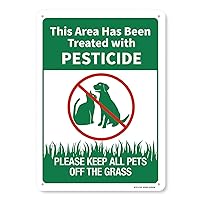 This Area Has Been Treated with Pesticide Sign, 8
