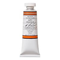 M. Graham 1/2-Ounce Tube Watercolor Paint, AZO Orange (33-017)