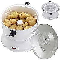 Electric Potato Peeler, Automatic Rotating Peeler, Stainless Steel Automatic Rotary Fruit and Vegetable Peeler, Fully Automatic Vegetable Peeler One-Touch Operation