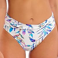 Fantasie Women's Calypso Harbour Mid Rise Bikini Brief Swim Bottom, FS3570, Multi, L