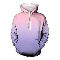 Men's Women's Sweatshirts Oversized 2023 Trendy Gradient Color Hoodies For Couple Unisex Casual Sweatshirt Pullover
