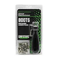 3000A - 4.4mm Prominence - GRIPSTUDS Wading Boot Studs - Pack of 28 - Tungsten Carbide Core Screw in Studs - Spikes for Traction in Wading Boots - Includes Installation Tool