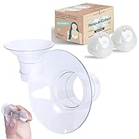 Hands-Free Breast Pumping Bundle - Flange Inserts + Breastmilk Container Cups for Effortless Pumping Comfort!