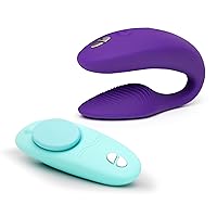 We-Vibe Sync 2 Purple Couples Vibrator & Moxie Aqua Wearable Panty Vibrator - App Control Couples Sex Toys Bundle