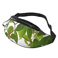 Leaves Fanny Pack For Women And Men Fashion Waist Bag With Adjustable Strap For Hiking Running Cycling