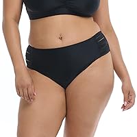 Body Glove Women's Retro Plus High Waist Bikini Bottom Swimsuit, Available in Sizes 1x, 2X, 3X