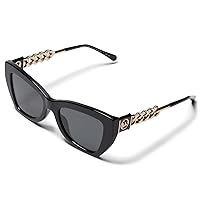 Michael Kors Women's Montecito Butterfly Sunglasses, Black, 52