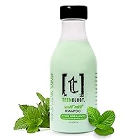 Teenology Shampoo for Teens - Avoid Forehead and Body Acne - No Sulfates or Parabens, Noncomedogenic, Natural Botanical Extracts, 16 oz. (Sweet Mint)