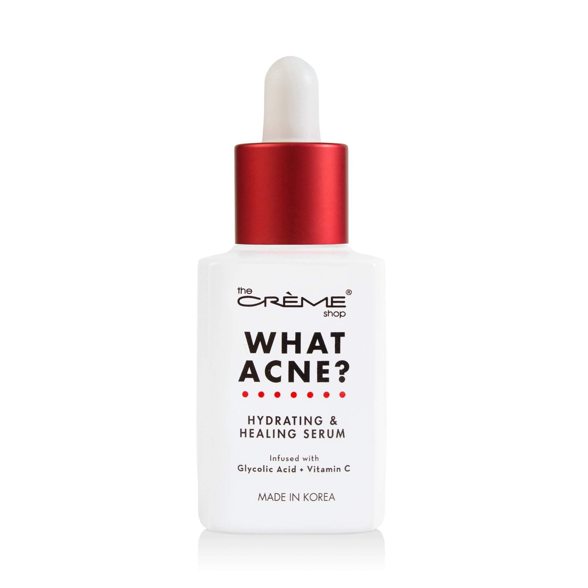 The Crème Shop Korean Skin Care | What Acne? - Hydrating & Healing Vitamin C Serum for Acne Treatment, Dull Skin, irritation, Restoring, Calming, Pore Tightening