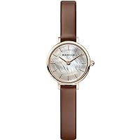 BERING Women's Quartz Movement Watch Classic Collection with Stainless Steel and Sapphire Glass 11022-XXX Bracelet Watches – Waterproof: 3 ATM
