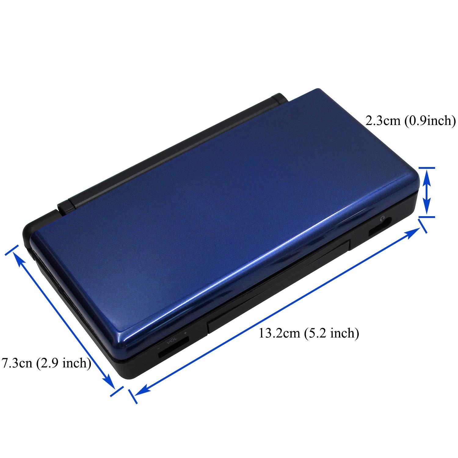 OSTENT Full Repair Parts Replacement Housing Shell Case Kit for Nintendo DS Lite NDSL Color Blue and Black