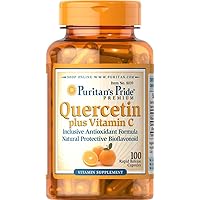 Quercetin Dihydrate Plus Vitamin C 1400 Mg, Supports a Healthy Immune System, 100 Count, (8039)
