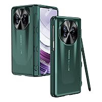 ZORSOME for Huawei Mate X3 Hinge Case with Stylus Pen,Luxury Shockproof Hard Full-Body Protective Case Cover for Huawei Mate X3 W Screen Protector,Green
