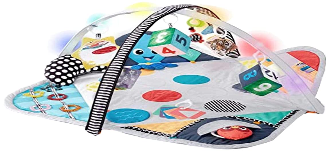 Baby Einstein Sensory Play Space Newborn-to-Toddler Discovery Gym and Play Mat, Ages Newborn +