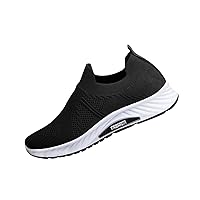 Men's Breathable Fashion Sneaker Damping Running Walking Shoes Lightweight Breathable Mesh Soft Sole