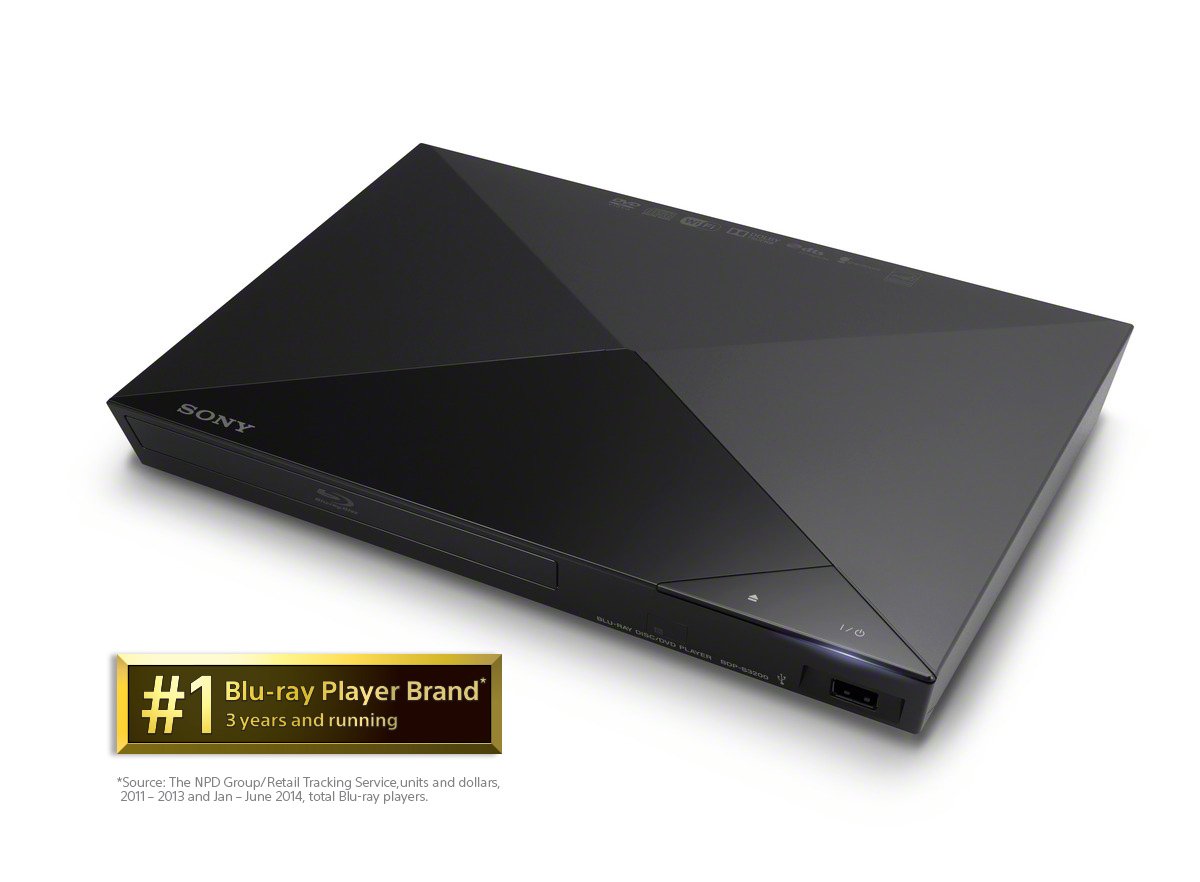 Sony BDPS3200 Blu-ray Disc Player with Wi-Fi (2014 Model)