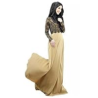 Autumn Kaftan Abaya Islamic Muslim for Women Long Dress Long Sleeves Party Dresses