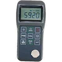 Digital Through Coating Ultrasonic Thickness Gauge with 0.025inch to 23.62inch P5EE Probe Transducer P-E and E-E Echo-Echo
