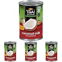 Thai Kitchen Organic Unsweetened Coconut Milk, 13.66 fl oz (Pack of 4)