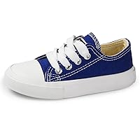 Kids Low Up Sneakers Canvas Shoes for Little Toddlers Boys and Girls Casual Running Sneakers