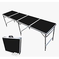 White Beer Pong Table by BPONG®- White, 8-FT, Aluminum