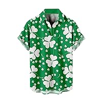 Summer Printed Hawaiian Shirts for Men, Short Sleeve Vacation Button Down Shirts
