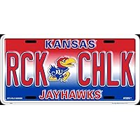 Hangtime University of Kansas - Kansas Jayhawks - RCK Chlk License Plate