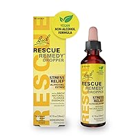 Bach RESCUE Remedy Dropper 20mL, Natural Stress Relief, Homeopathic Flower Essence, Vegan, Gluten & Sugar-Free, Non-Habit Forming (Non-Alcohol Formula)