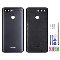 Battery Cover Housing Door Back Case Replacement with Camera Len for Xiaomi Redmi 6 Black