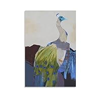Watercolor Peacock Picture Poster Peacock Transition Painting Wall Decor Poster Print Painting Wall Canvas Painting Posters And Prints Wall Art Pictures for Living Room Bedroom Decor 24x36inch(60x90c