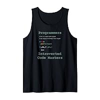 Programmers Introverted Code Masters: Coder's Delight Tank Top