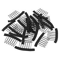 BESTOYARD Wig Combs Wig Clips Steel Tooth Comb for Wig Caps Hair Extensions 20pcs