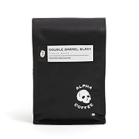 Alpha Coffee – Double Barrel Black - 16 oz. Premium Gourmet Craft Dark/French Roast Whole Bean Coffee | Veteran Owned - Specialty Small Batch Roasted Coffee | 100% Arabica Beans (Midnight Blend)