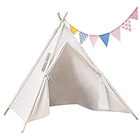 Kids Tent Graffiti Play Tents for Girls Princess Tent with Storage Bag and Flag Banner Washable Play House with Breathable Window Play Tents Tunnels