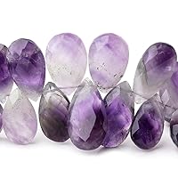 18x12-24x14mm Cape Amethyst Faceted Pear Beads 8 inch 35 Pieces