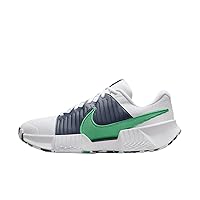 Nike Zoom Challenge Men's Pickleball Shoes (FQ4154-101, White/Thunder Blue/Black/Stadium Green) Size 8