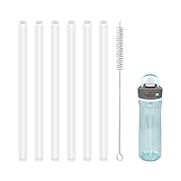 Replacement Straws Compatible with Contigo Ashland 2.0 Leak-Proof 24oz 32oz Water Bottle, BPA-Free (Pack of 6)