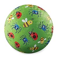 Crocodile Creek Rubber Playground Ball, Ships Inflated, PVC-Free, Durable Design for Outdoor Games and Active Ball Sports, for Kids Ages 3 Years and Up, 5