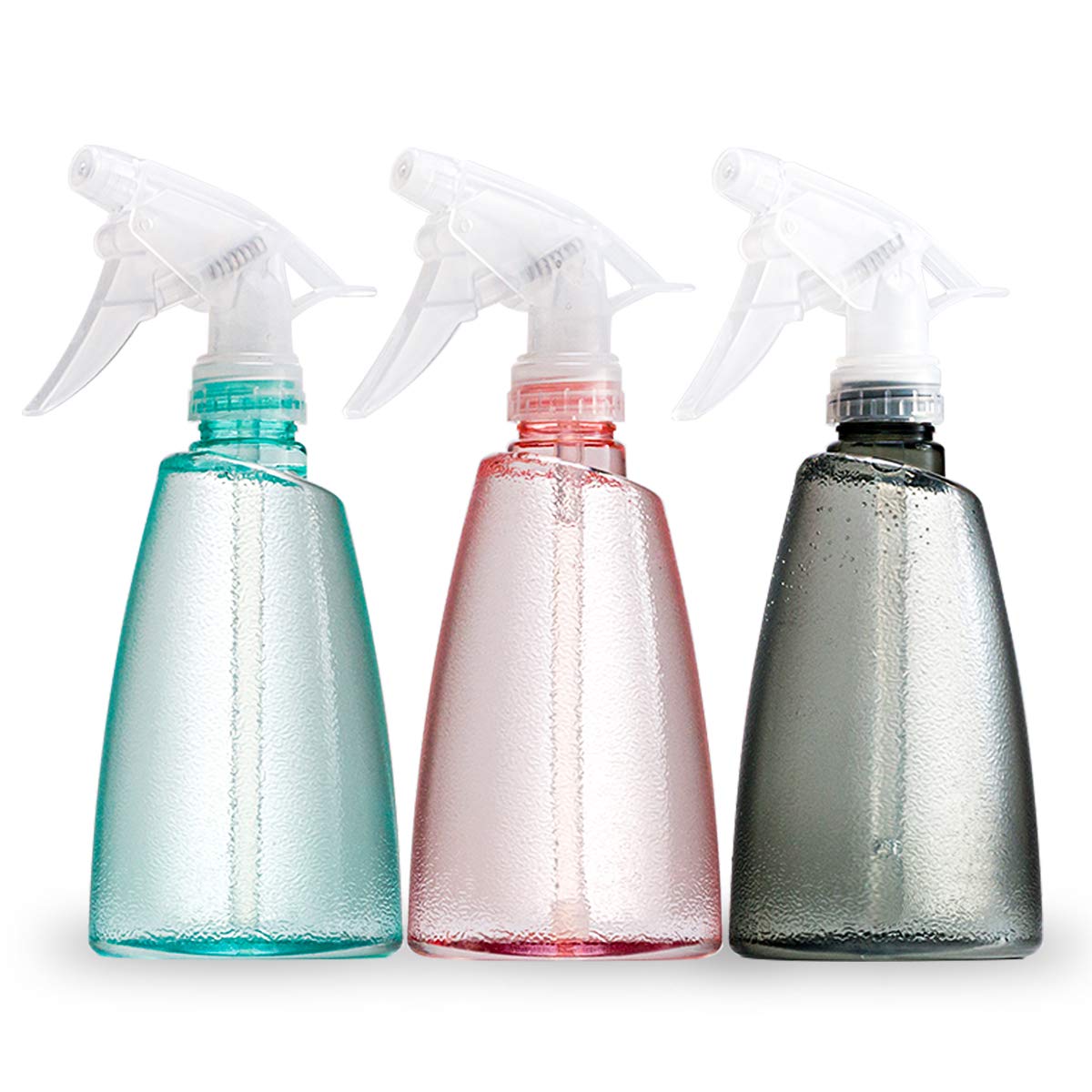 REPUGO Empty Plastic Spray Bottles(3 pack)–17oz Spray Bottle, Squirt Bottle, Plastic Spray Bottles for Cleaning Solutions, Hair, Essential Oil, Plants, Refillable Sprayer with Mist and Stream Mode