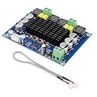Audio Amplifier TPA3116D2 Dual Channel Digital Power Board XH-M543, DC12-26V 2x120W DIY Module High Power Stereo Amp Board for Car Vehicle Computer Speaker DIY Home Theater Audio System