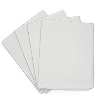 Avalon Single-Use Medical Patient Drape Sheets, White, 40” x 72” (Pack of 50) ― 3-Ply Tissue ― Pebble Embossed ― Latex-Free Medical Supplies ― Tattoo Supplies (317)