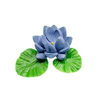 Blue Water Lily Brooch Brooch Pin Badge Button Flower Spring 50Mm